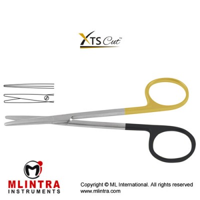 XTSCut™ TC Metzenbaum Dissecting Scissor Straight Stainless Steel, 14.5 cm - 5 3/4"